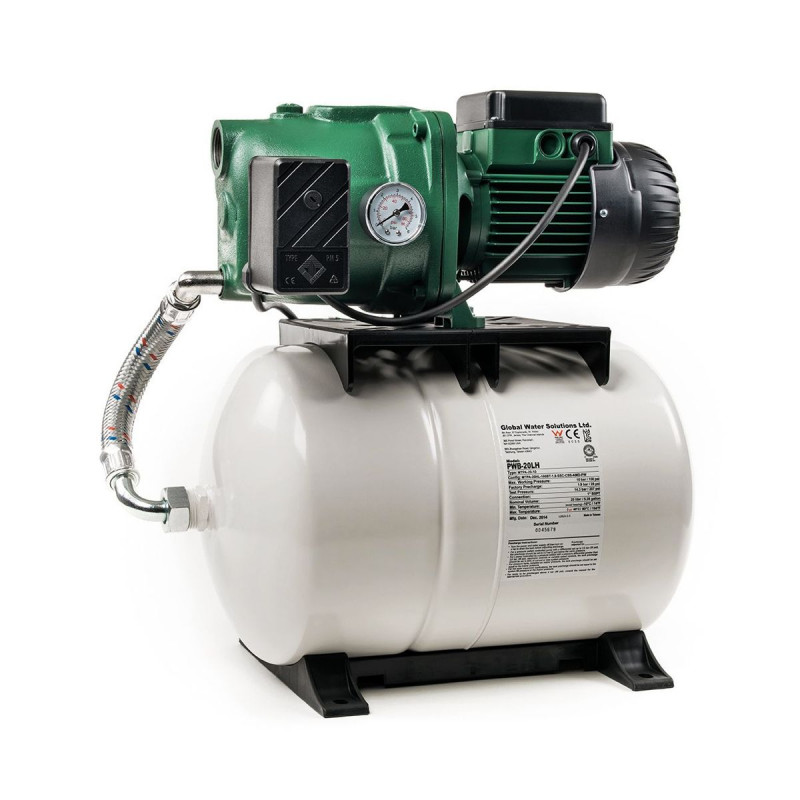 Surpresseur 20L DAB Aquajet GWS - Réservoir horizontal à diaphragme avec pompe a eau monophasé 220V
