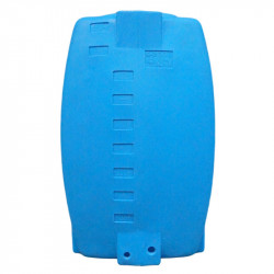 Réservoir récupérateur d'eau de pluie 500 litres - Réservoir aérien bleu en polyéthylène - Horizontal