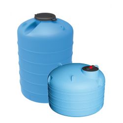 Réservoir récupérateur d'eau de pluie 2000l - Cuve polyéthylène aérienne noire - Vertical
