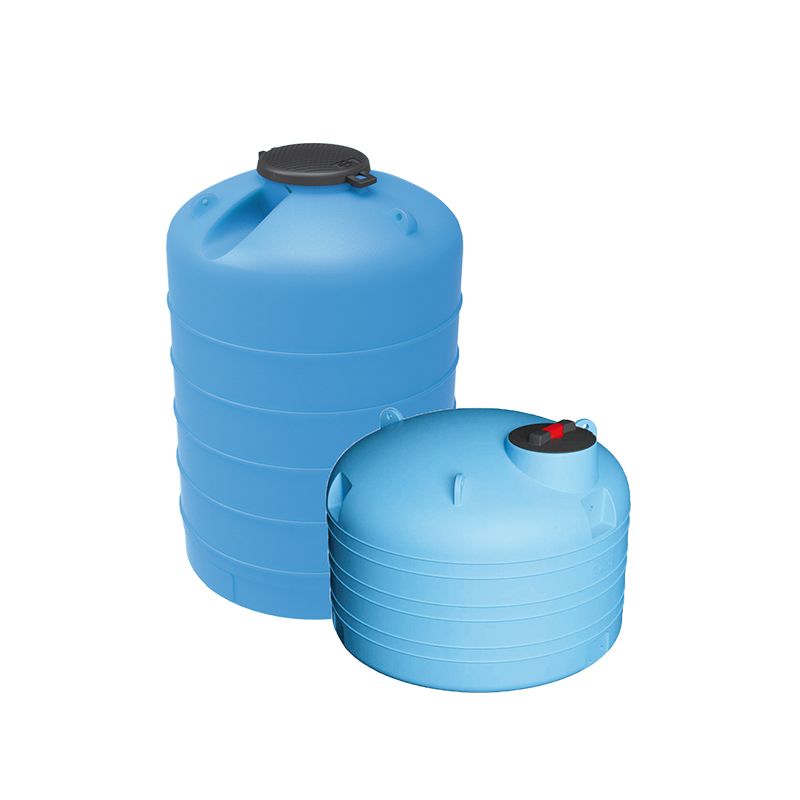 Réservoir récupérateur d'eau de pluie 2000l - Cuve polyéthylène aérienne  bleue - Vertical