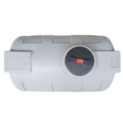 Cuve récupérateur eau de pluie 1000 litres - Cuve polyéthylène aérienne  grise - Horizontale