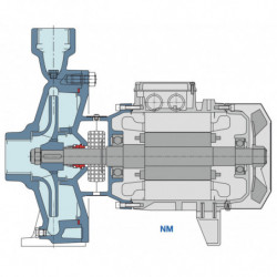 Pompe a eau Calpeda NM 10-12 centrifuge taraudée de 6,6 à 24 m3/h triphasé 380V